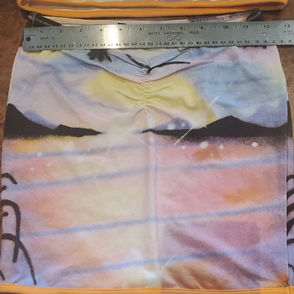 Sunset Print Halter Top and Skirt Set - Picture 4 of 11